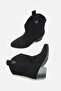 Alba Women's Black Suede Short Heel Cowboy Boots A030-K722 - 6