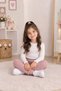 Interlock Seasonal Girls' Casual Elastic Waist Pocketless Sweatpants - 2