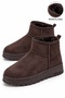 Jina Fur Inside Thick Sole Half Women's Boots Brown - 4