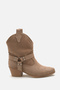 Valen Women's Mink Suede Stone Cowboy Boots A030-K721 - 2