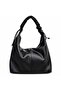 Romy Drawstring Strap Detailed Patent Leather Women's Shoulder Bag