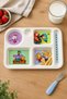Kral Şakir 5-Compartment Children's Plate Melamine Food Nutrition Plate Bpa-Free Licensed - 3
