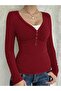 Retro Vintage Ruched Collar Buttoned Long Sleeve Blouse