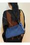 Women's Navy Blue Delfin Model Scarf Shoulder & Crossbody Bag - 8