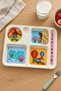Kral Şakir 5-Compartment Children's Plate Melamine Food Nutrition Plate Bpa-Free Licensed - 3