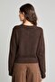 Slim Fit Wool Blend Crew Neck Buttoned Knitwear Cardigan E8236Ax26Au - 4