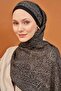 Lorena-Riva Shawl Tencel Guipure Pattern Black - 3