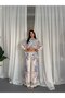 Floral Patterned Linen Hijab Double Set (Shirt & Pants) - 25041 - 6