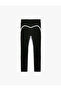 High Waist Piped Slim Fit Sports Leggings - 6