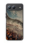 Spark 40 5g Compatible Printed, Matte Black, Soft Silicone, Protective, Shock Absorbing Cover, Case - 5