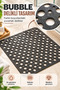Perforated Non-Slip Bath Mat Square Bubble Design Shower Mat with Suction Cups Anthracite 54X54 cm - 2