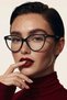 Cat Eye Black Blue Light Protective Glasses - Uv400