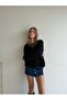 Women's lace detailed knit sweater - 3
