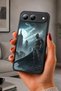 Spark 40 5g Compatible Printed, Matte Black, Soft Silicone, Protective, Shock Absorbing Cover, Case