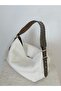 Women's Aden Model Canvas Knitted Handle Detailed Hand & Crossbody Bag - 4