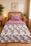 Veloura Luxe Single Sleeping Set |   100% Cotton Quilted Comforter, Elastic Fitted Sheet and Pillowcase - 2