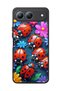 Spark 40 5g Compatible Printed, Matte Black, Soft Silicone, Protective, Shock Absorbing Cover, Case - 5