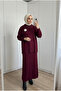 Women's Silvery Turtleneck Knitwear Tunic Long Skirt Two-Piece Set
