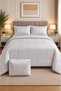 Cotton Ease King Comforter Set 220×240 cm – Grey - 4