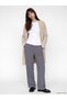 Alita City Lcw Everyday Beige Knitwear Plain Women's Cardigan with a Difference - 2