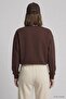 Elastic Waist Crop Sweatshirt - 4