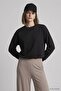 Elastic Waist Crop Sweatshirt - 2