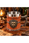 3D Medieval Design Decorative Mug with Lion Figure and Stainless Steel Inner Chamber 12X9 cm