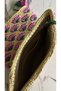 Handmade Wicker Leather Lining and Pocket, Clutch Portfolio Bag (30X20Cm) - 4