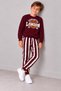 Boys' Summer Letter Printed 2-Ply Cotton Sweatshirt Pants Set 3-10 Years