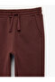 Cotton Ruched Jogger Sweatpants with Tie Waist and Pocket Detail - 3