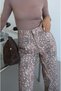 Light Brown Speckled Patterned Jeans - 5