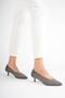 Women's Thin 4 cm Low Heel Pointed Toe Casual Stiletto Shoes - 7