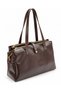 Women's Soft, Large, Multi-Compartment, Lined, Adjustable Strap Hand and Shoulder Bag—BROWN LAPTOP-COMPATIBLE BAG (DIMENSIONS 35X25 CM)