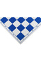Plastic chess board foldable white/blue - 4
