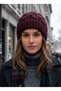 Hair Braid Patterned Soft Textured Women's Knitwear Beanie - Winter Thick Knit Beanie - 2
