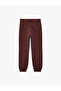 Cotton Ruched Jogger Sweatpants with Tie Waist and Pocket Detail