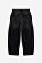 Black Double-Stitched Side Seam Mom Jeans - 7