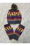 Hand Knitted Beanie Gloves Set - 2