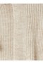 Alita City Beige Knitwear Plain Midi Women's Cardigan with a Difference - 6