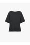 Slim Fit Crew Neck Short Sleeve Lightweight Peplum Cut Camisole Blouse - 2