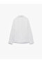 Classic Collar Buttoned Regular Fit Basic Long Sleeve Poplin Shirt - 2
