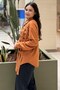 Knitted Detailed Suede Shirt - 2