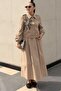 Embroidered Front Jacket Skirt Set - 2