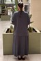 Bora Set with Stone Detailed Sleeves and Skirt - 4