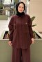 Navi Suit with Two Front Pockets and Gold Accessories with Trousers - 3