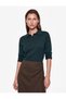 Long Sleeve Buttoned Polo Neck Knitwear Sweater - 3