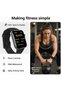 Smart Watch, 1.85" Smartwatch for Men Women (Answer/Make Call), Fitness Tracker with 140+ Sport Modes, IP68 Waterproof, Heart Rate/Sleep/Spo2 Monitor, Pedometer, Activity Tracker - 8