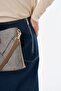 Evaze Cut Denim Skirt Navy Blue - 7