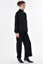 Buttoned Suede Jacket Black - 6
