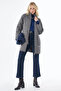 Stand Collar Anorak Coat Anthracite - 2